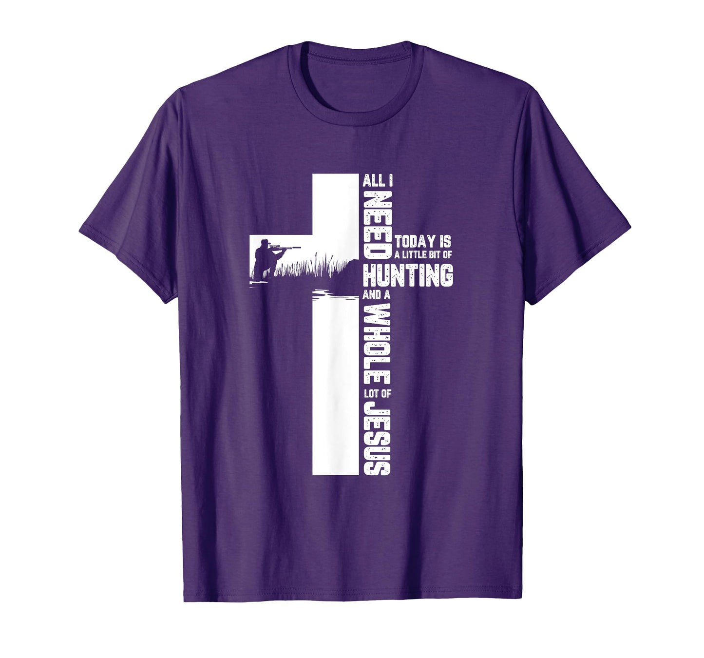 Hunting Oudoor Cross Jesus Christian Quote Cool Hunter Gifts T-Shirt