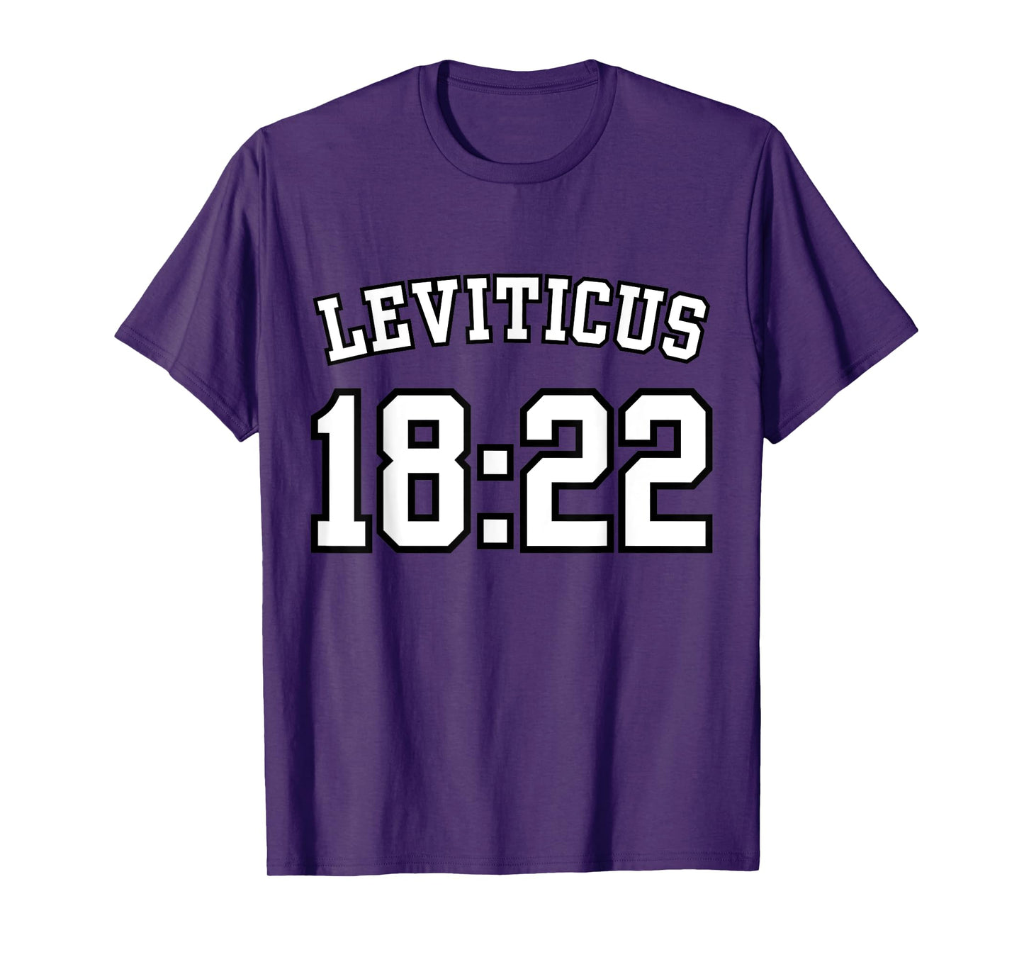 Leviticus 18:22 Sports Jersey Christian Scripture Design T-Shirt