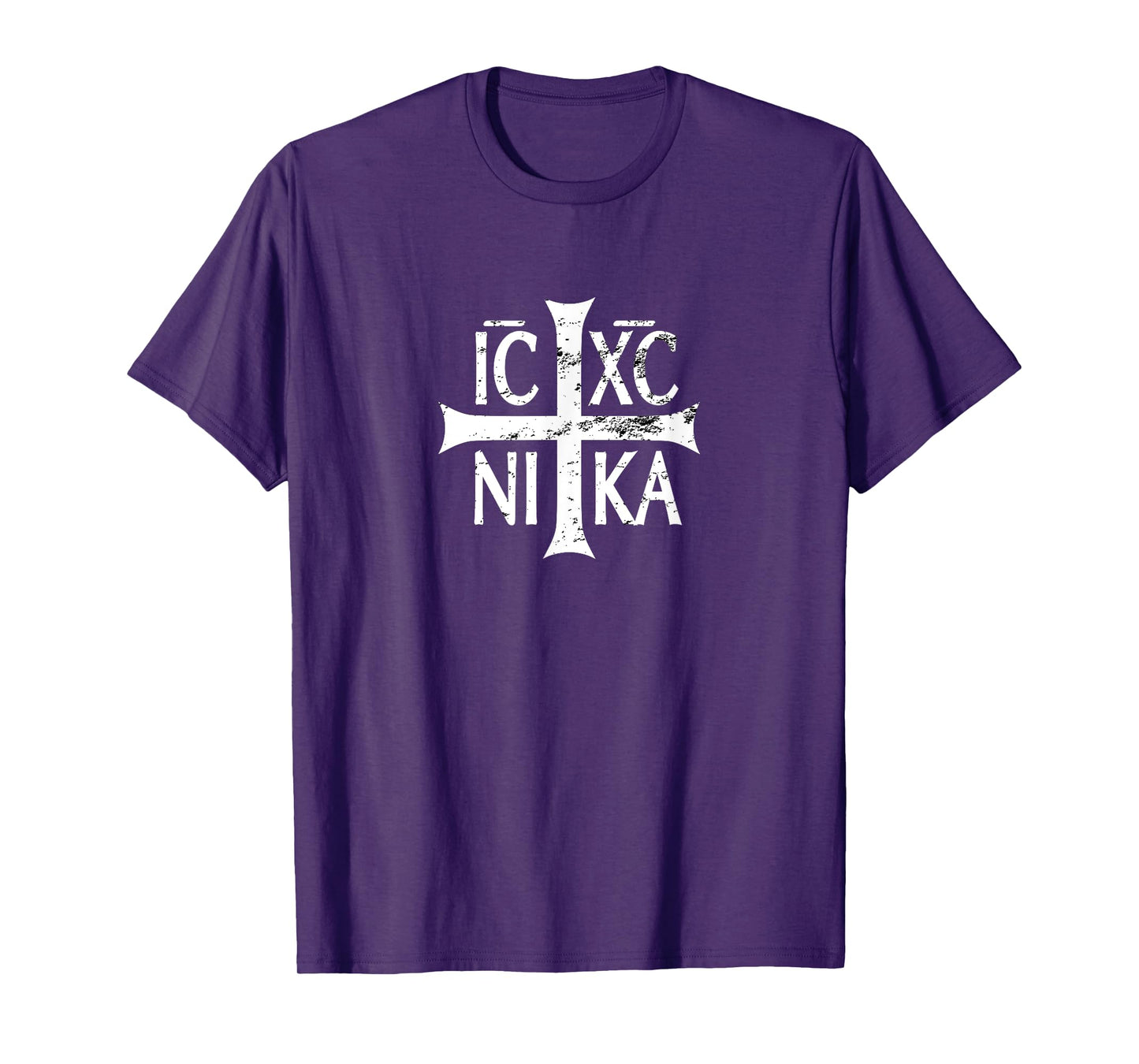 IC XC NIKA cross christian orthodox retro vintage distressed T-Shirt