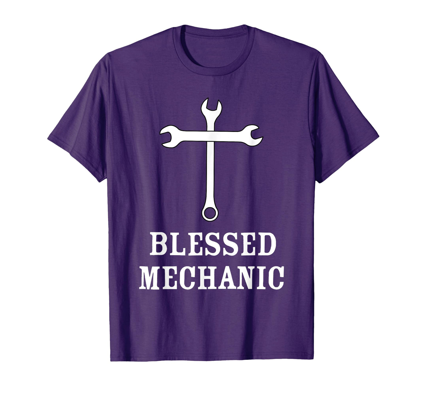 Blessed Mechanic Christian Faith Mechanic Christianity Gift T-Shirt