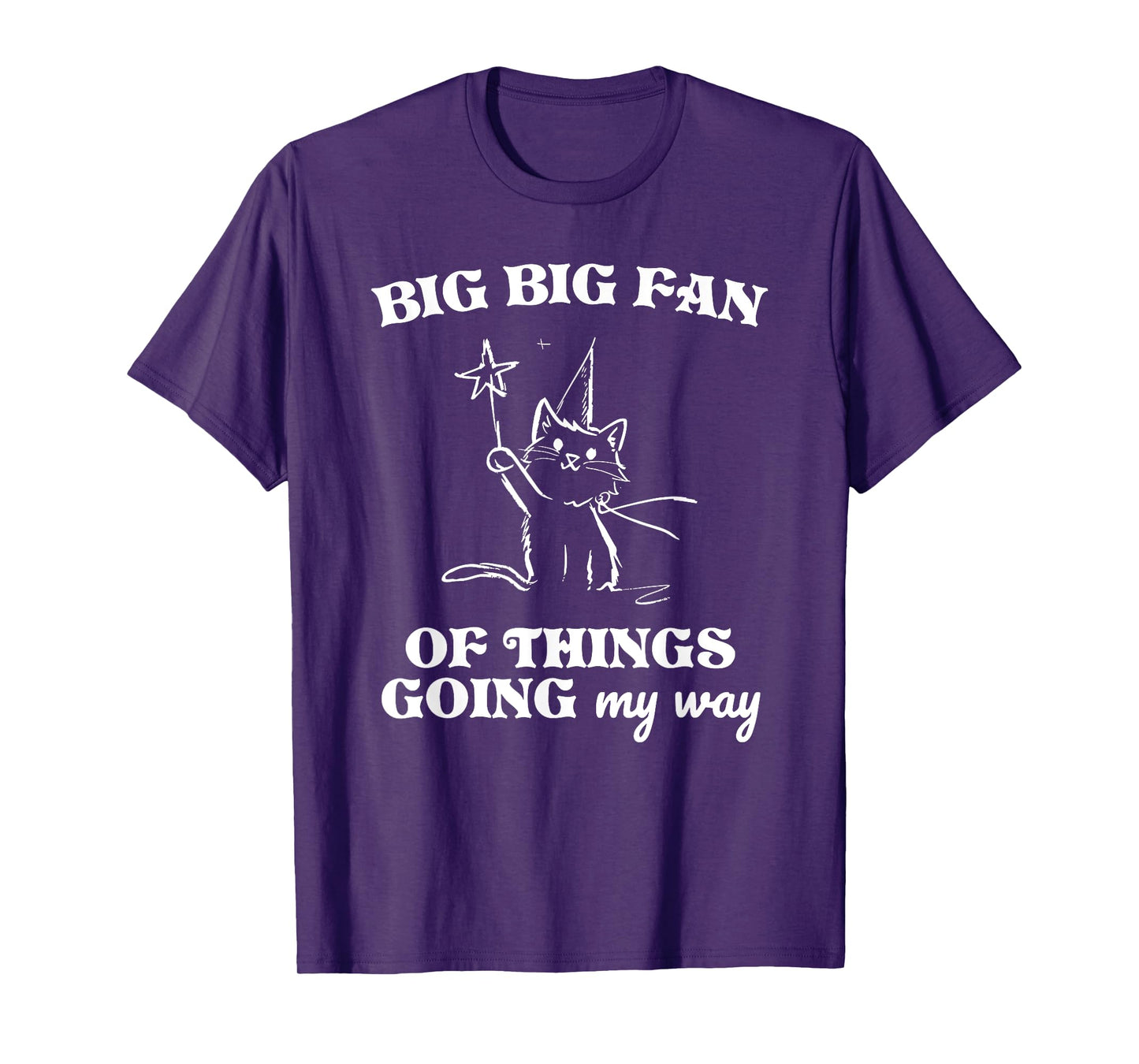 BIG BIG FAN OF THINGS GOING my way Funny design T-Shirt