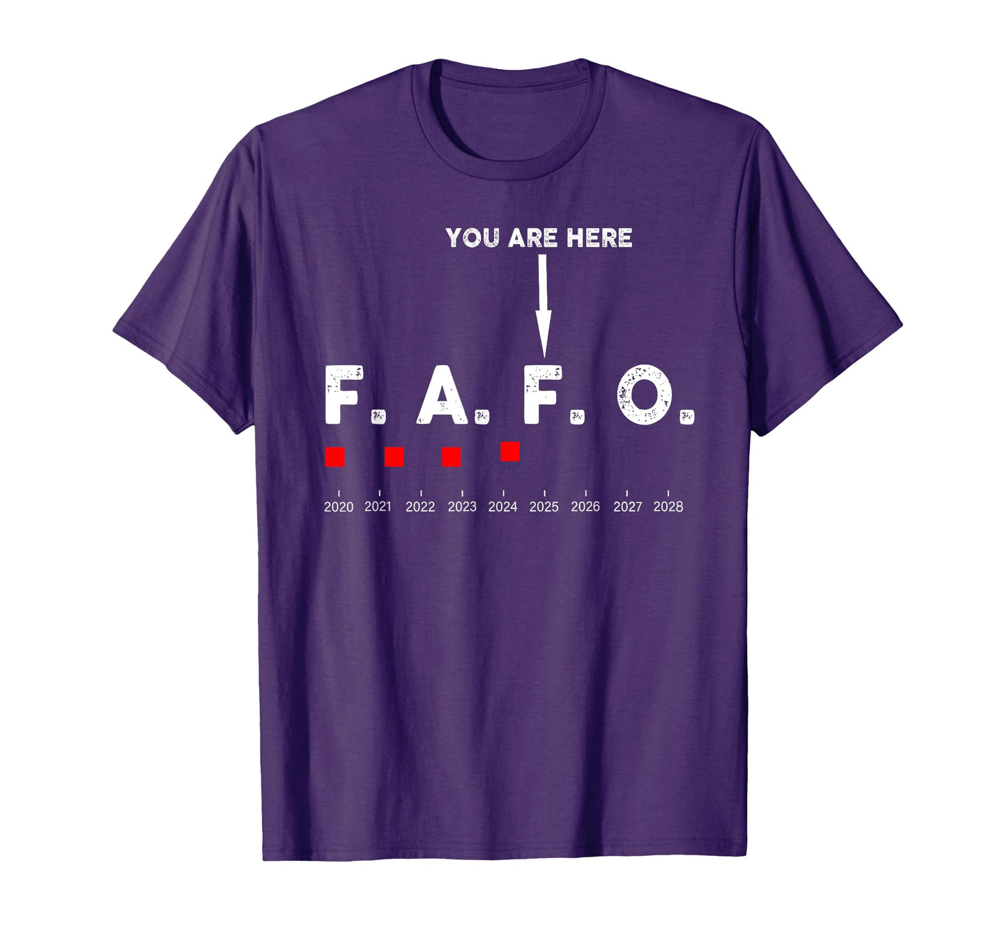 You Are Here Graph 2025 Funny Around and Find Out FAFO Quote T-Shirt