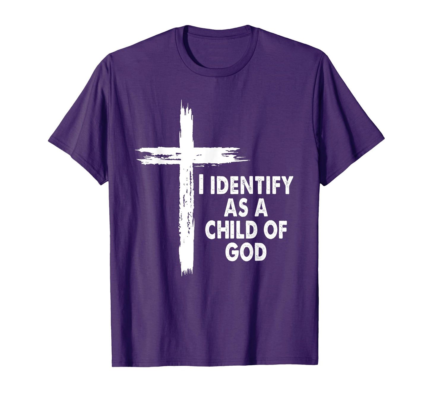 I Identify As A Child Of God Cross Religious God Bible T-Shirt