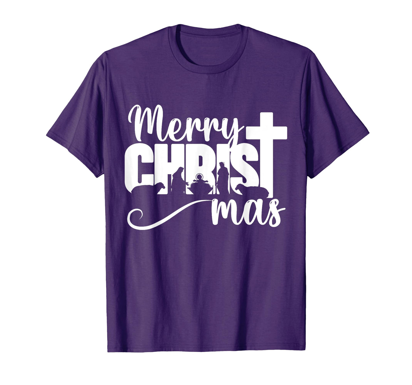 Merry Christ Mas Christian Christmas Jesus Christmas Family T-Shirt