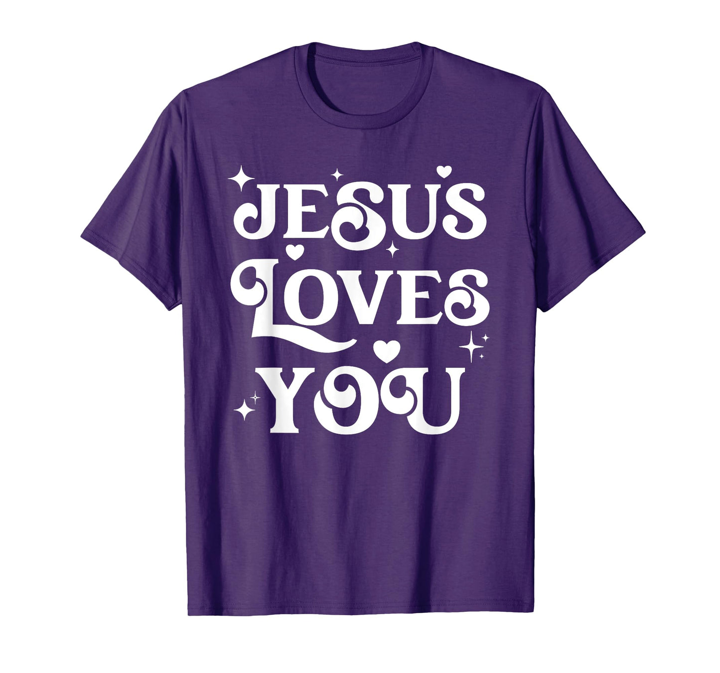 Jesus Loves You Sparklecore Aesthetics Cute Christian T-Shirt