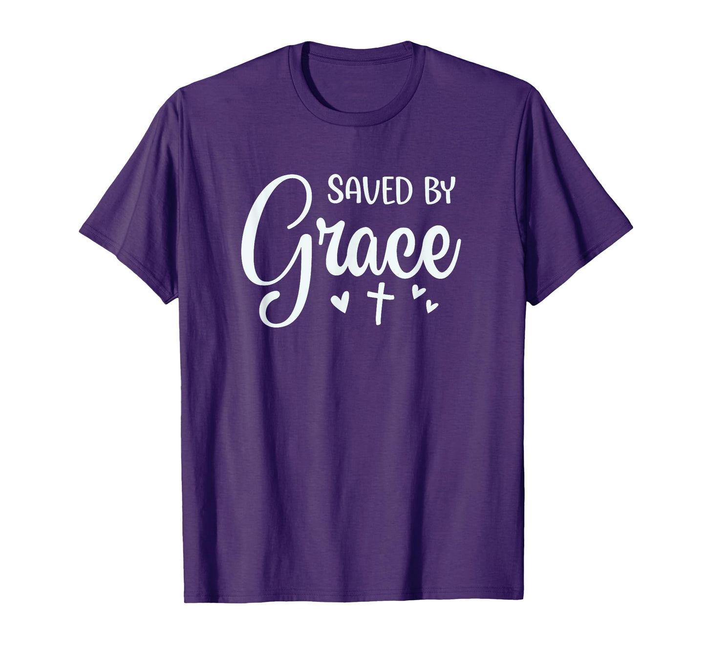 Cute Saved By Grace For Christian Women T-Shirt