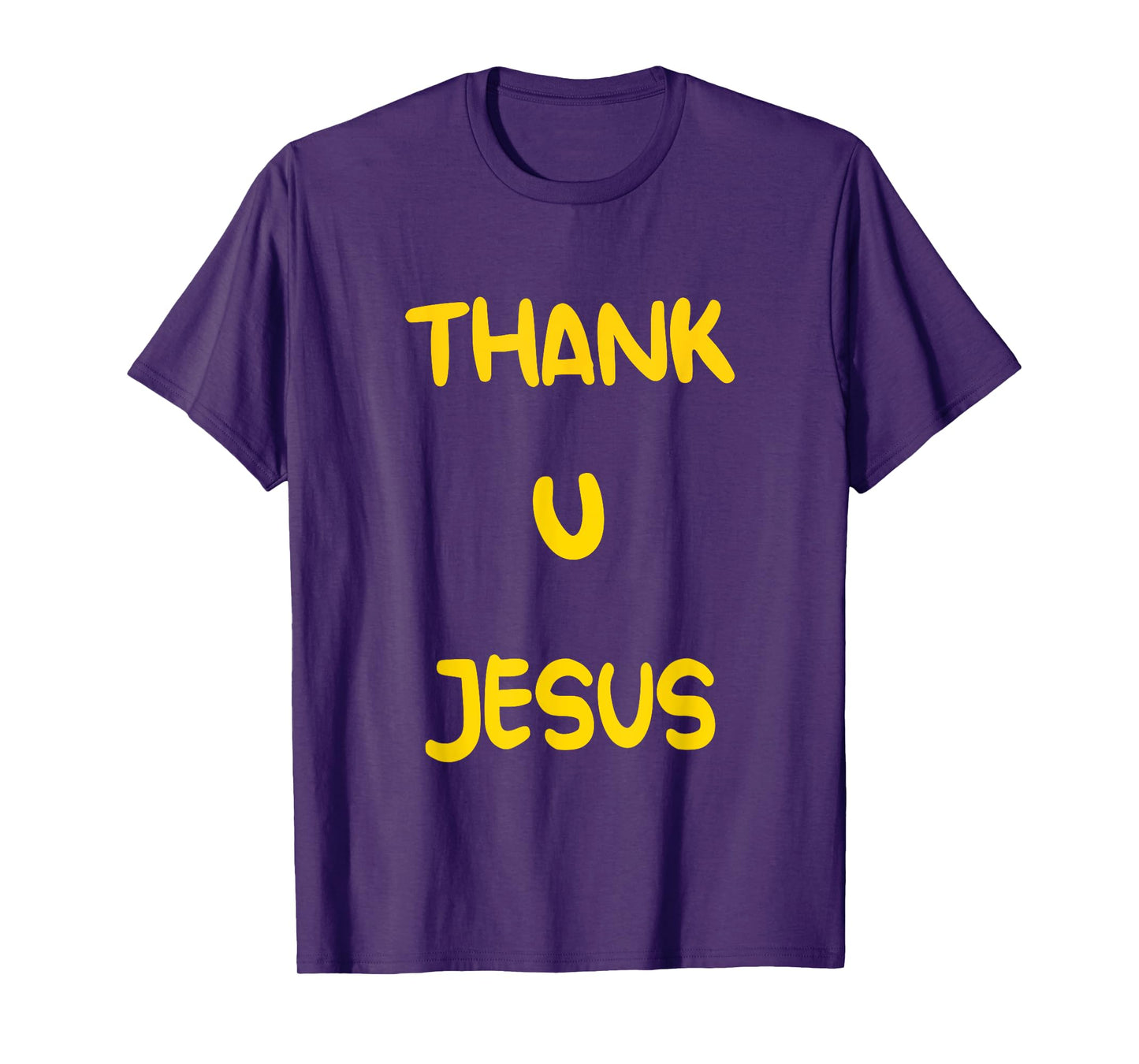Thank U Jesus Christian Cross God Faith Bible Religious Pray T-Shirt