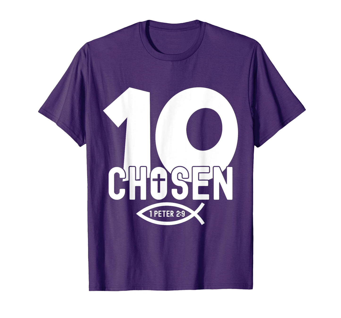 Religious Chosen 10 Years Jesus 10TH Birthday T-Shirt