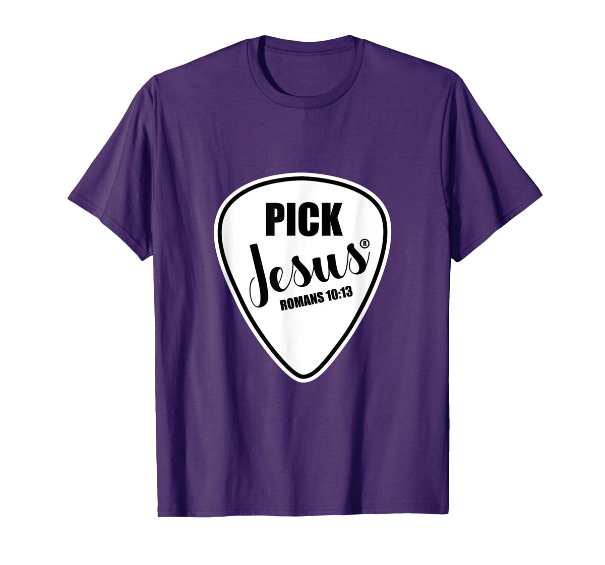 Pick Jesus Shirt Funny Christian Music Guitar Pick T-Shirt