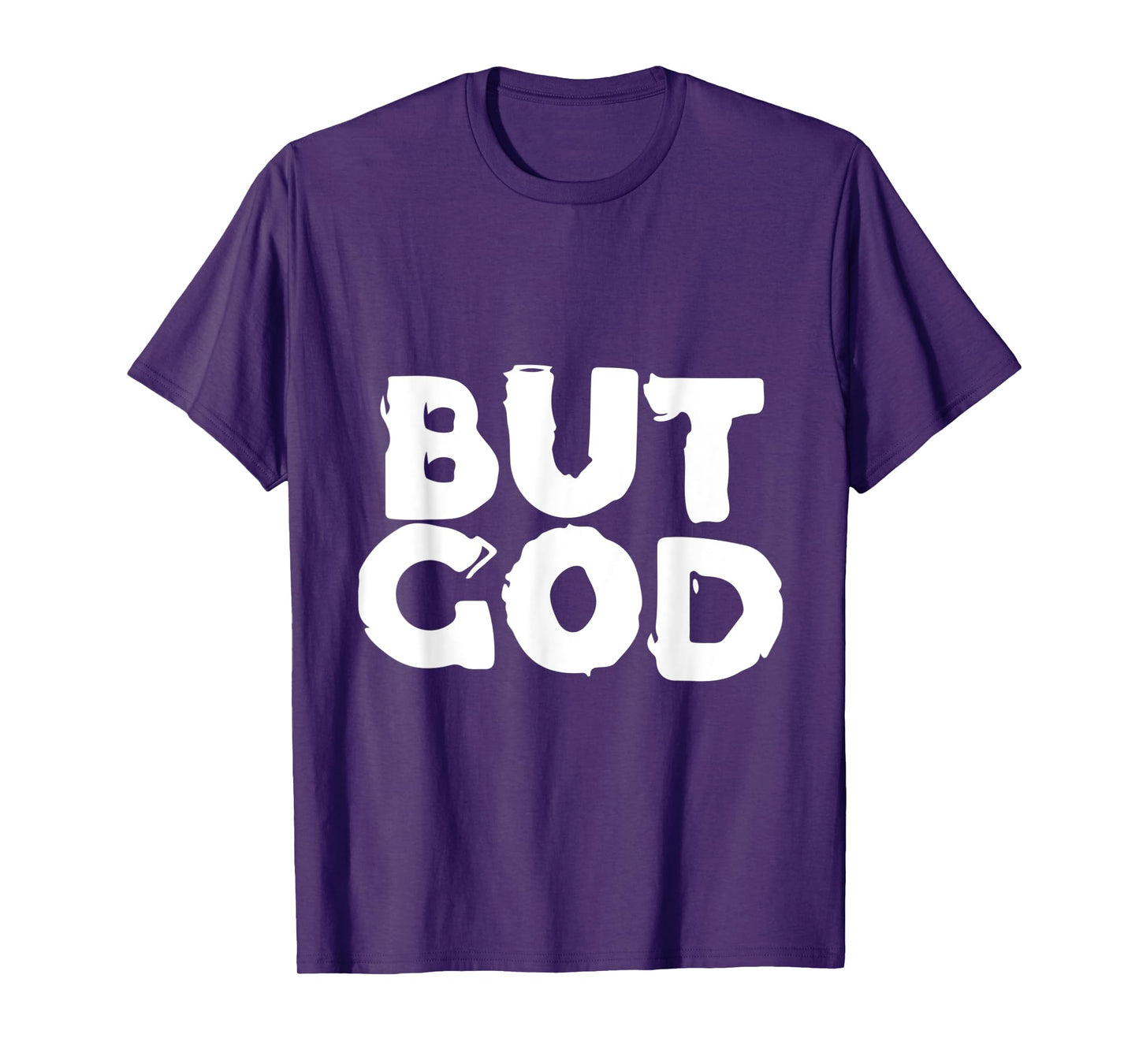 But God - Religious Christian Jesus Icon Faith Hope - Text T-Shirt