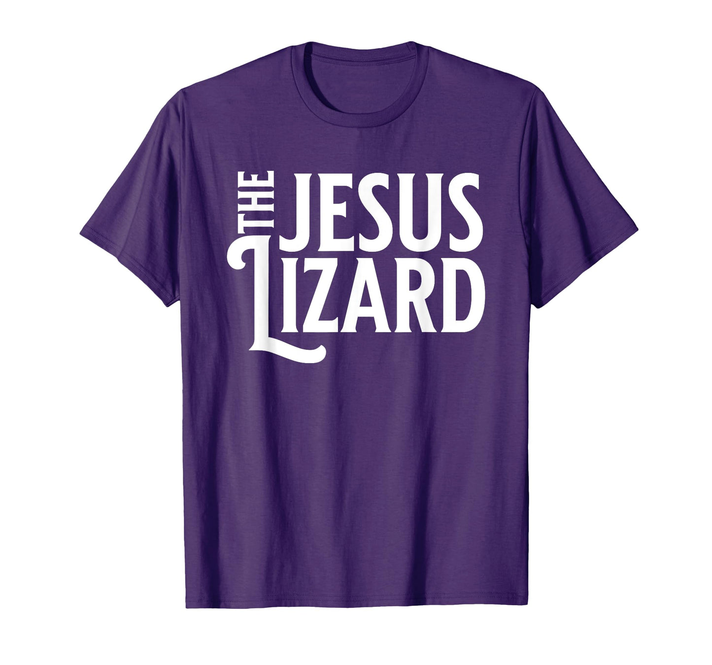 Noped Out Apparel Jesus Lizard Retro Vintage Text On Black T-Shirt
