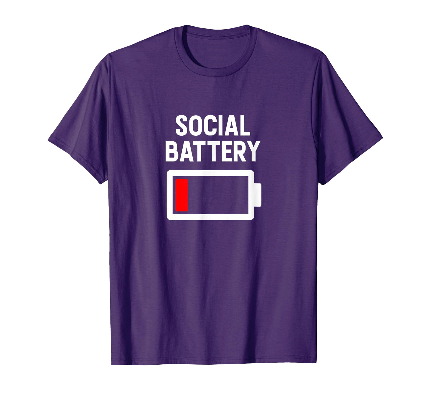 Funny Introvert Low Social Battery Level Anti Social People T-Shirt