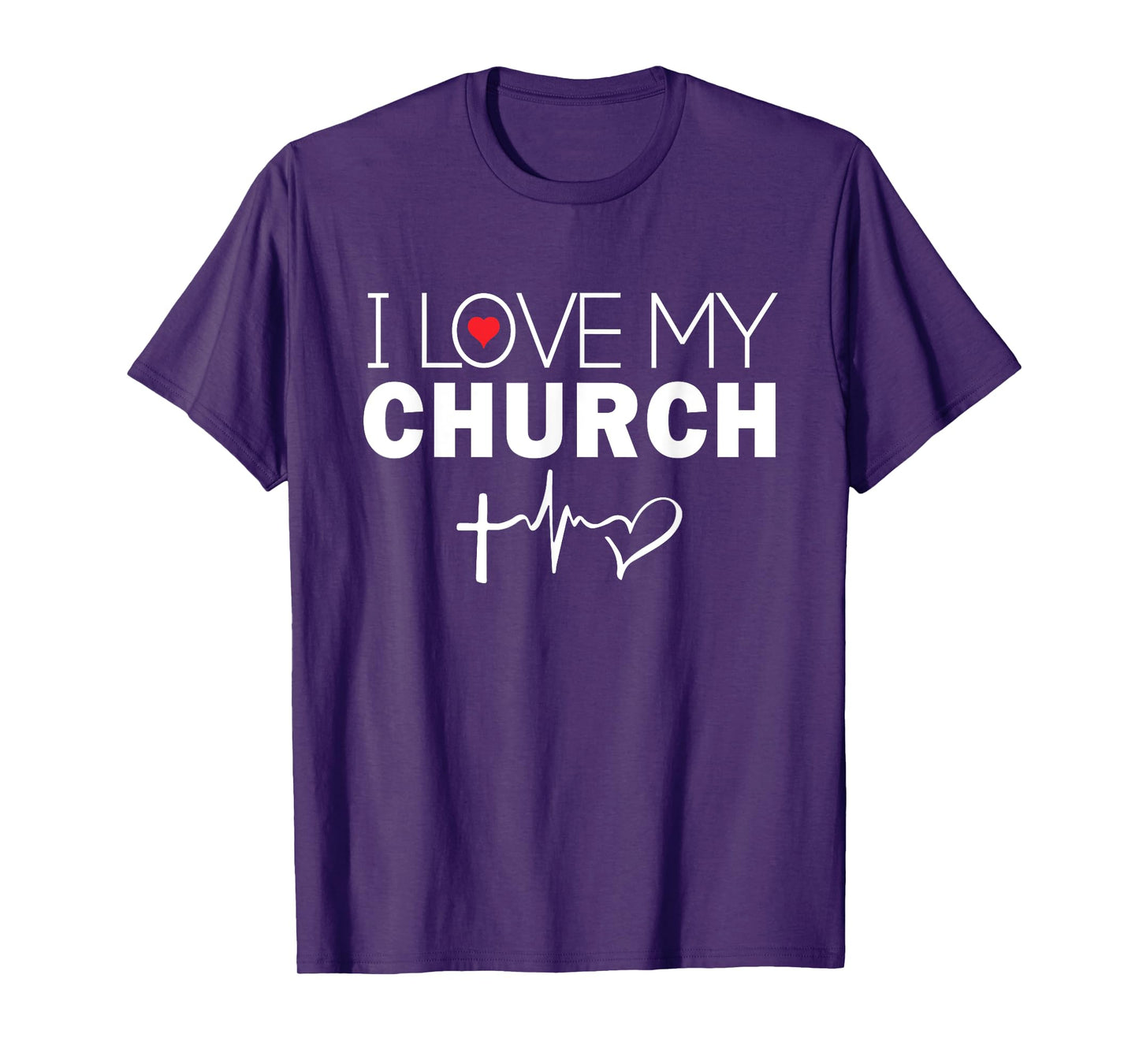 I Love My Church Worship Religious Bible T-Shirt