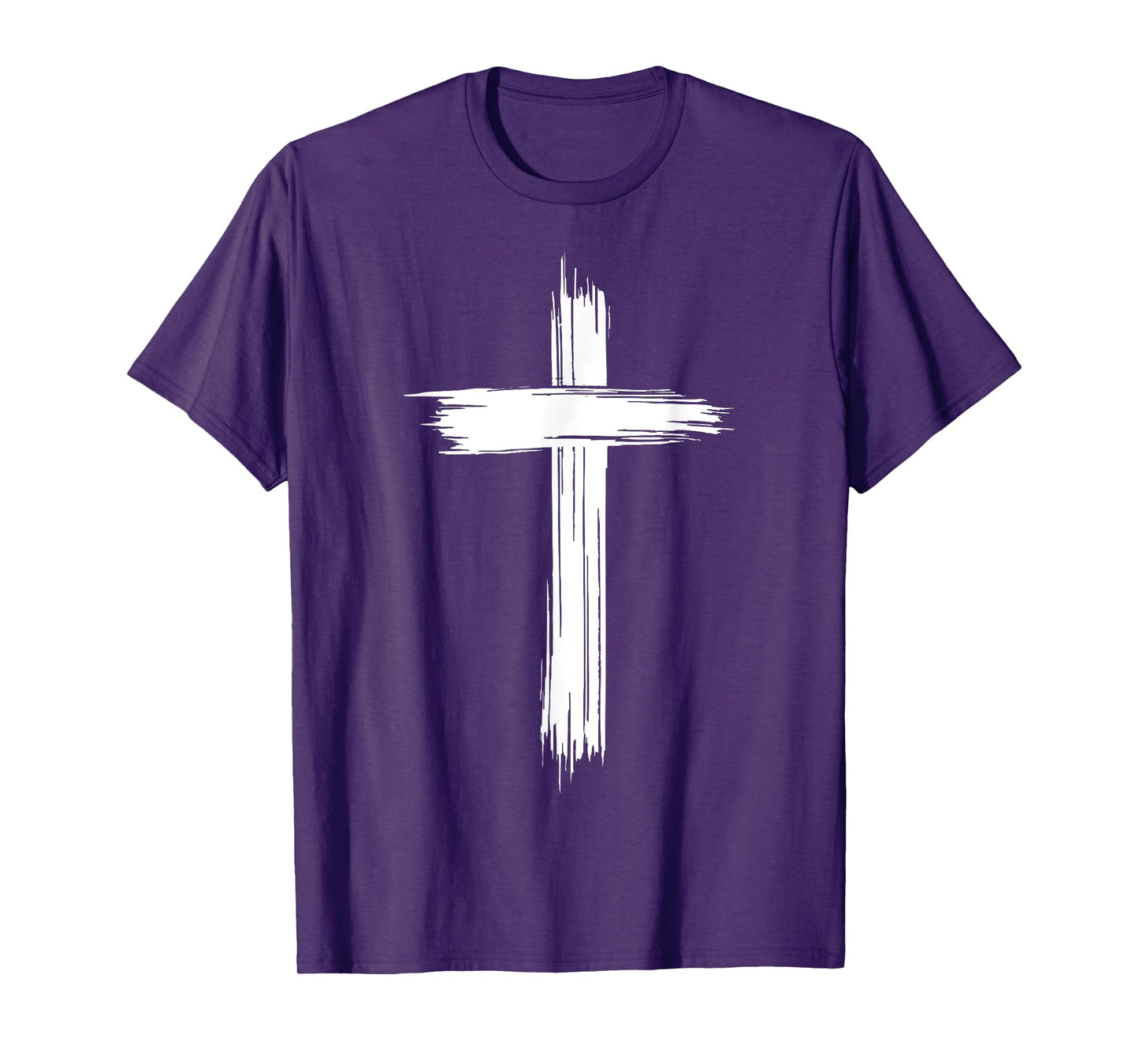 Brush Stroke Cross - Christian Faith Cross T-Shirt