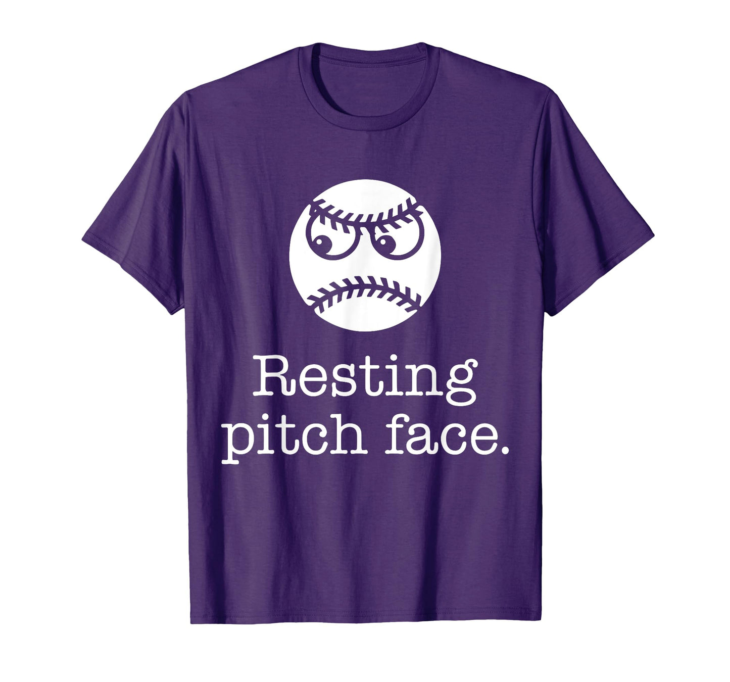 Resting Pitch Face Funny Baseball T-Shirt