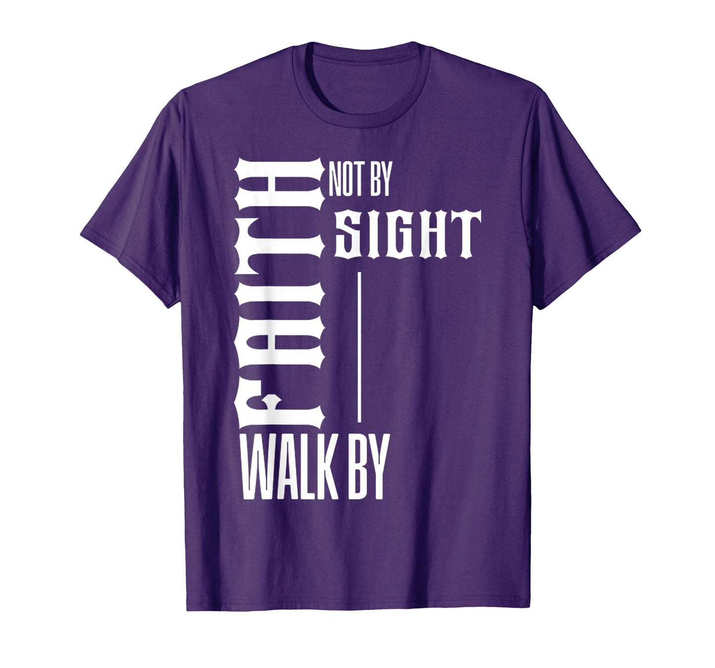 Funny Walk by Faith Not by Sight White Design T-Shirt