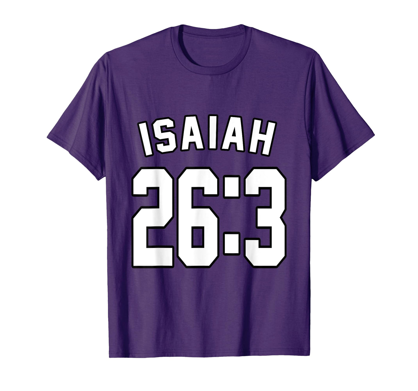 Isaiah 26:3 Sports Jersey Christian Faith Motivation Apparel T-Shirt