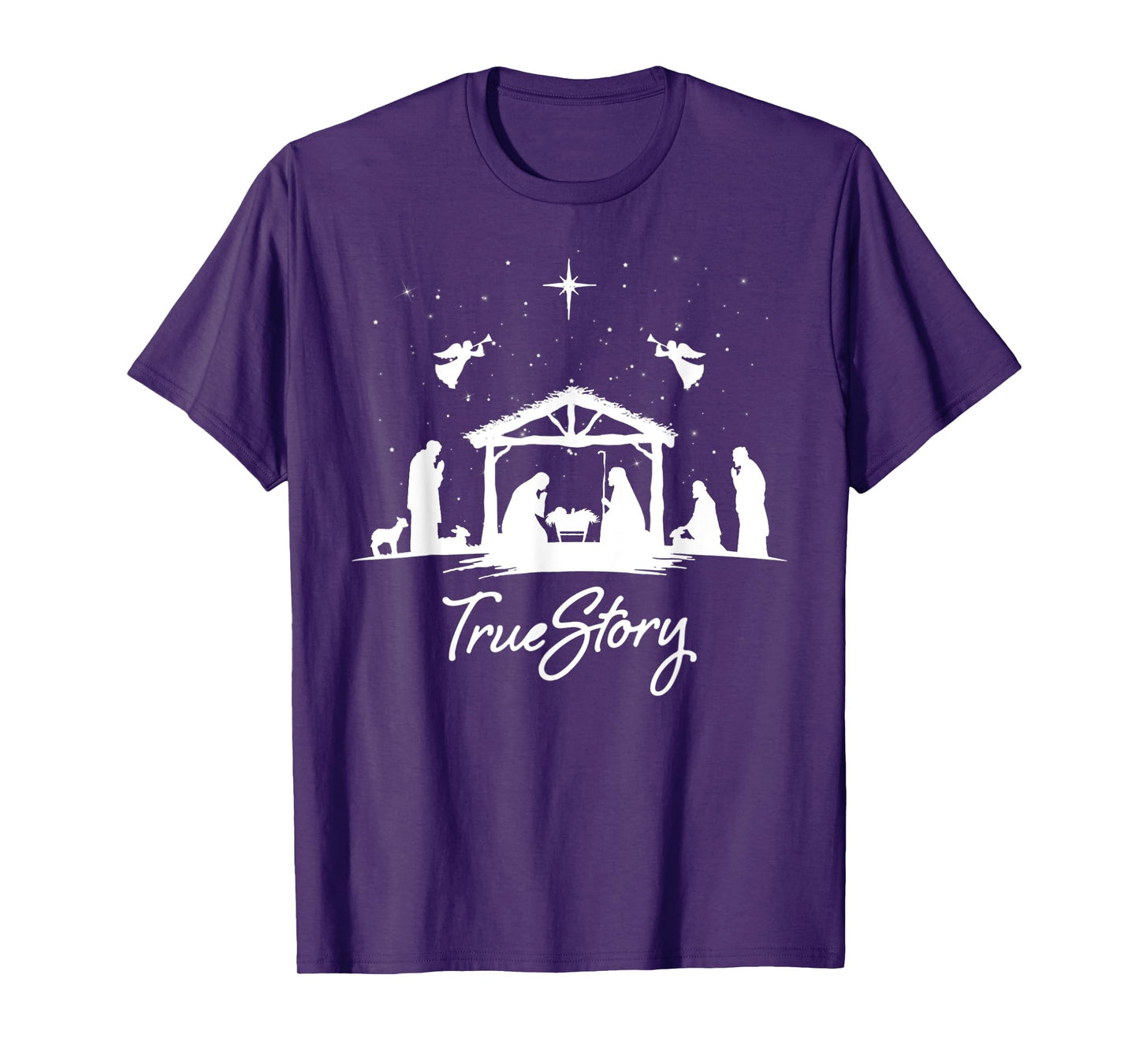 True Story Christmas Nativity Jesus Christian Men Women Kids T-Shirt