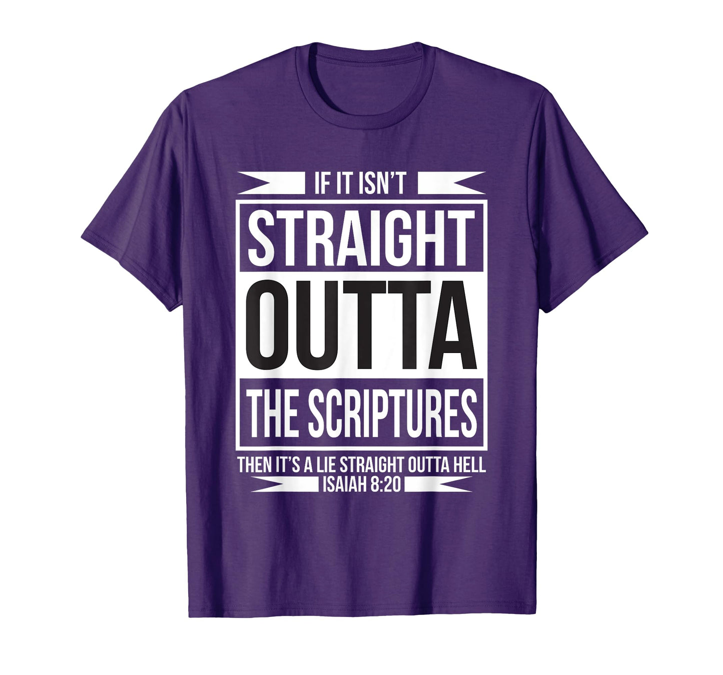 STRAIGHT OUTTA THE ECRIPTURS CHRISTIAN BELIEVERS T-Shirt