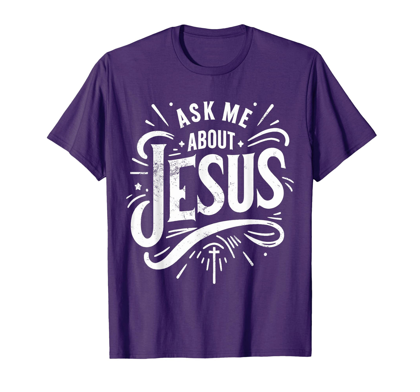 Ask Me About Jesus Vintage Faith of Christian God T-Shirt