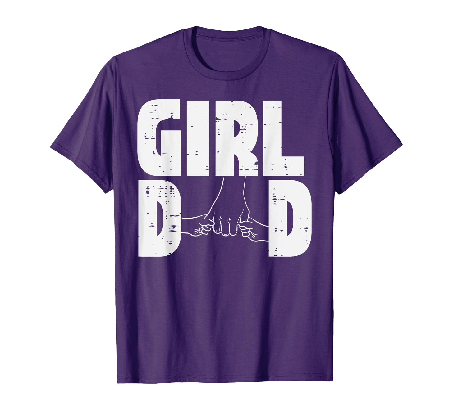Fathers Day Girl Dad Hold Hands Cute Daddys Daughter Papa T-Shirt