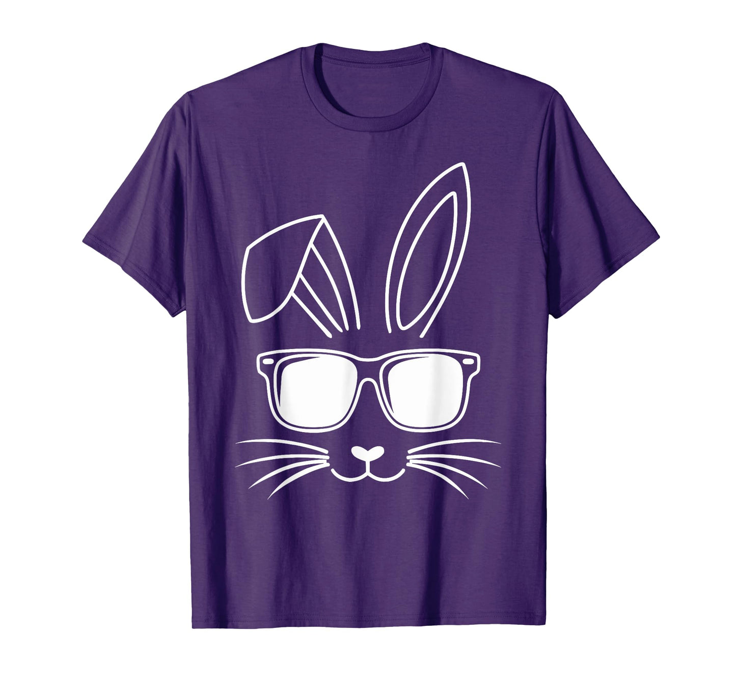 Cool easter bunny face with sunglasses T-Shirt