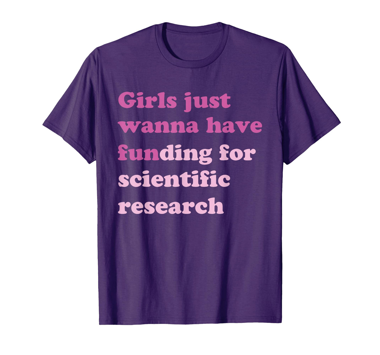 Funny Girls Just Wanna Have Funding For Scientific Research T-Shirt