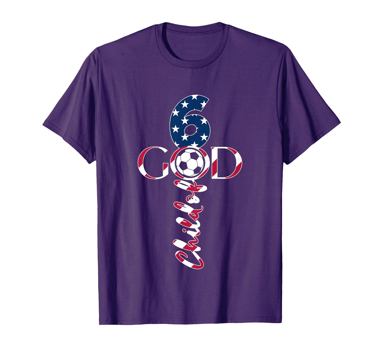 JESUS 6 YEARS CHILD OF GOD SOCCER 6TH BIRTHDAY T-Shirt