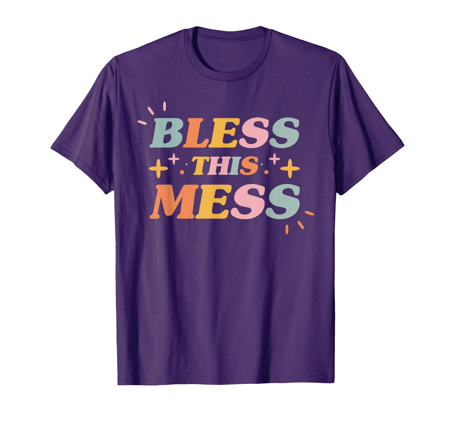 Bless This Mess Christian Faith Inspirational Women's T-Shirt