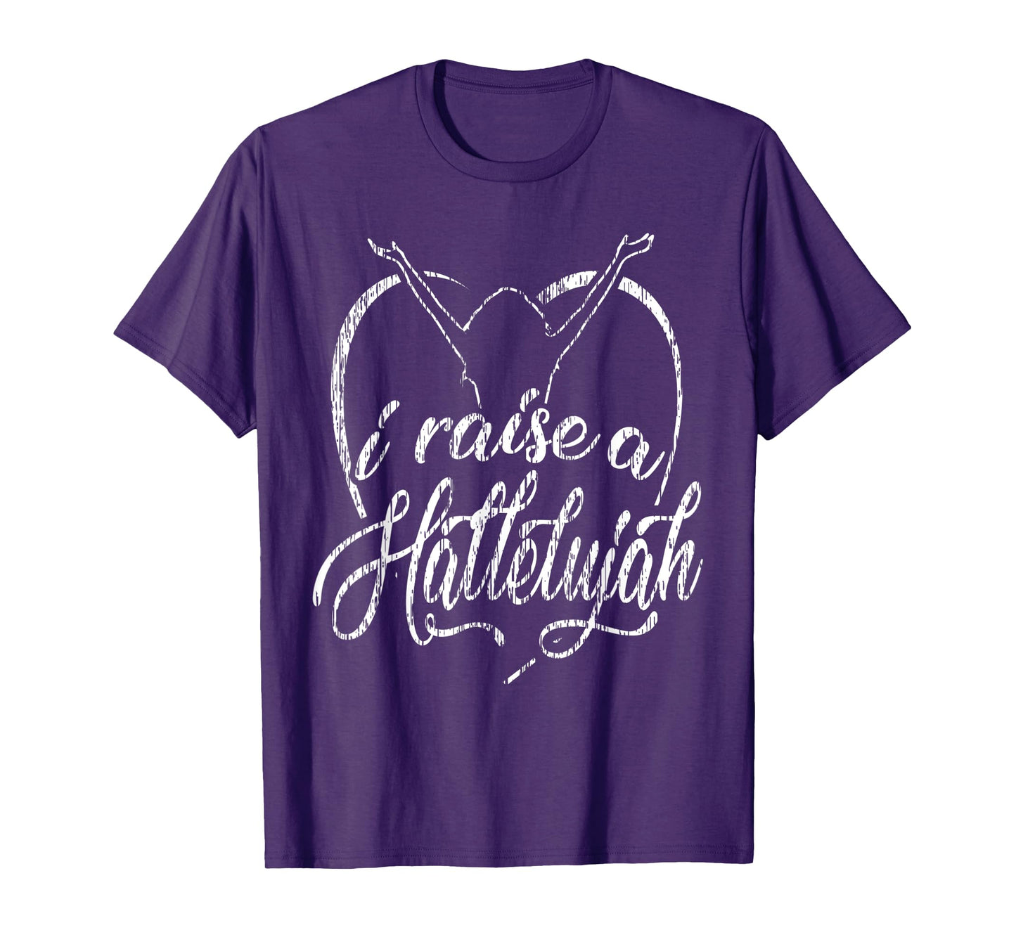 I Raise a Hallelujah - Praise and Worship Design T-Shirt