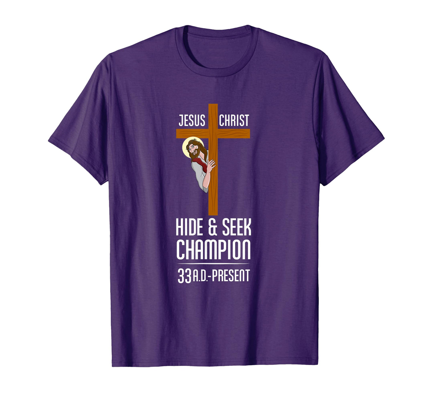 Funny Jesus Christ Hide & Seek Champion Atheism T-Shirt
