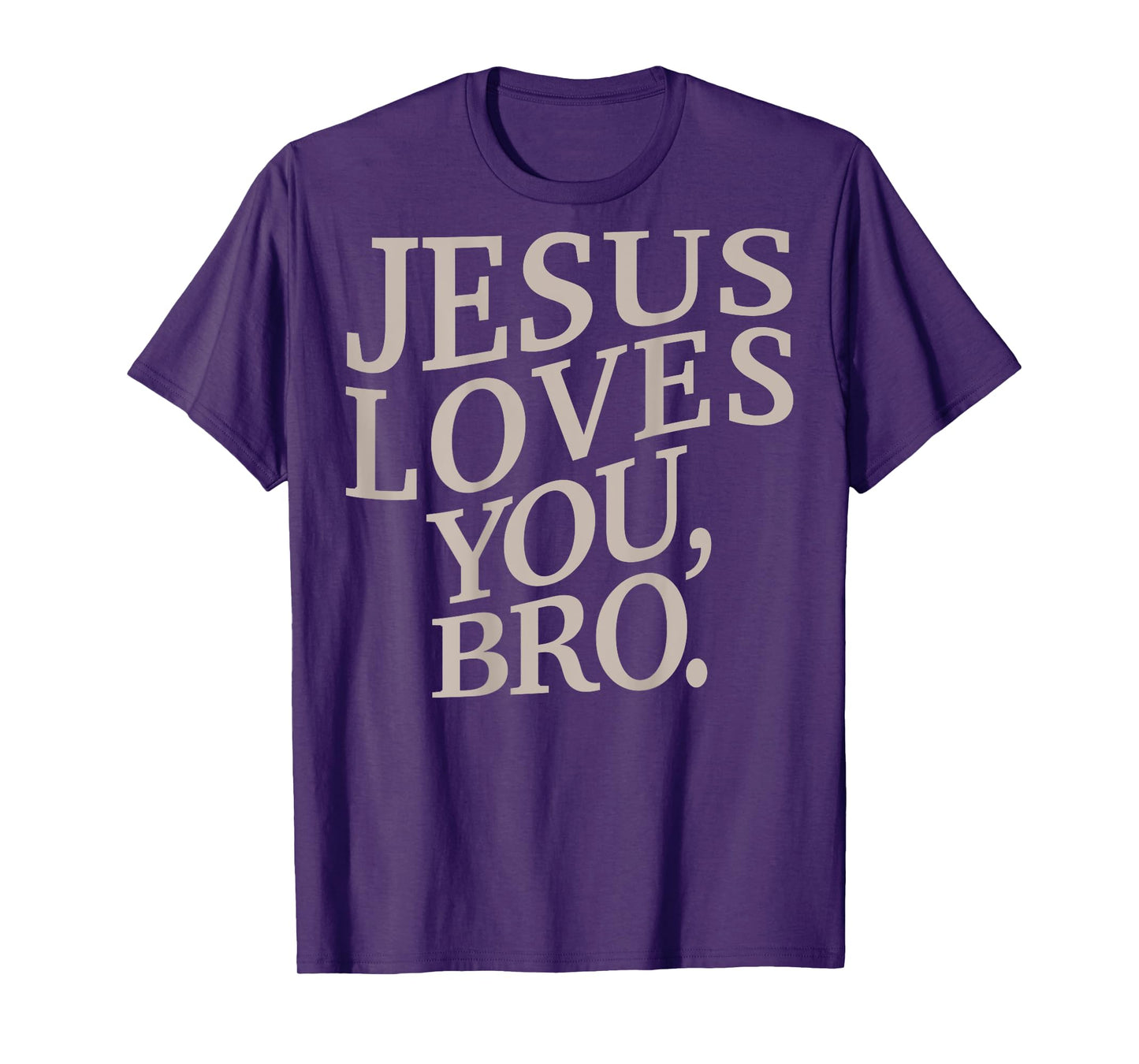 Youth Jesus Loves You Bro Funny Christian Boy Kids Men Faith T-Shirt