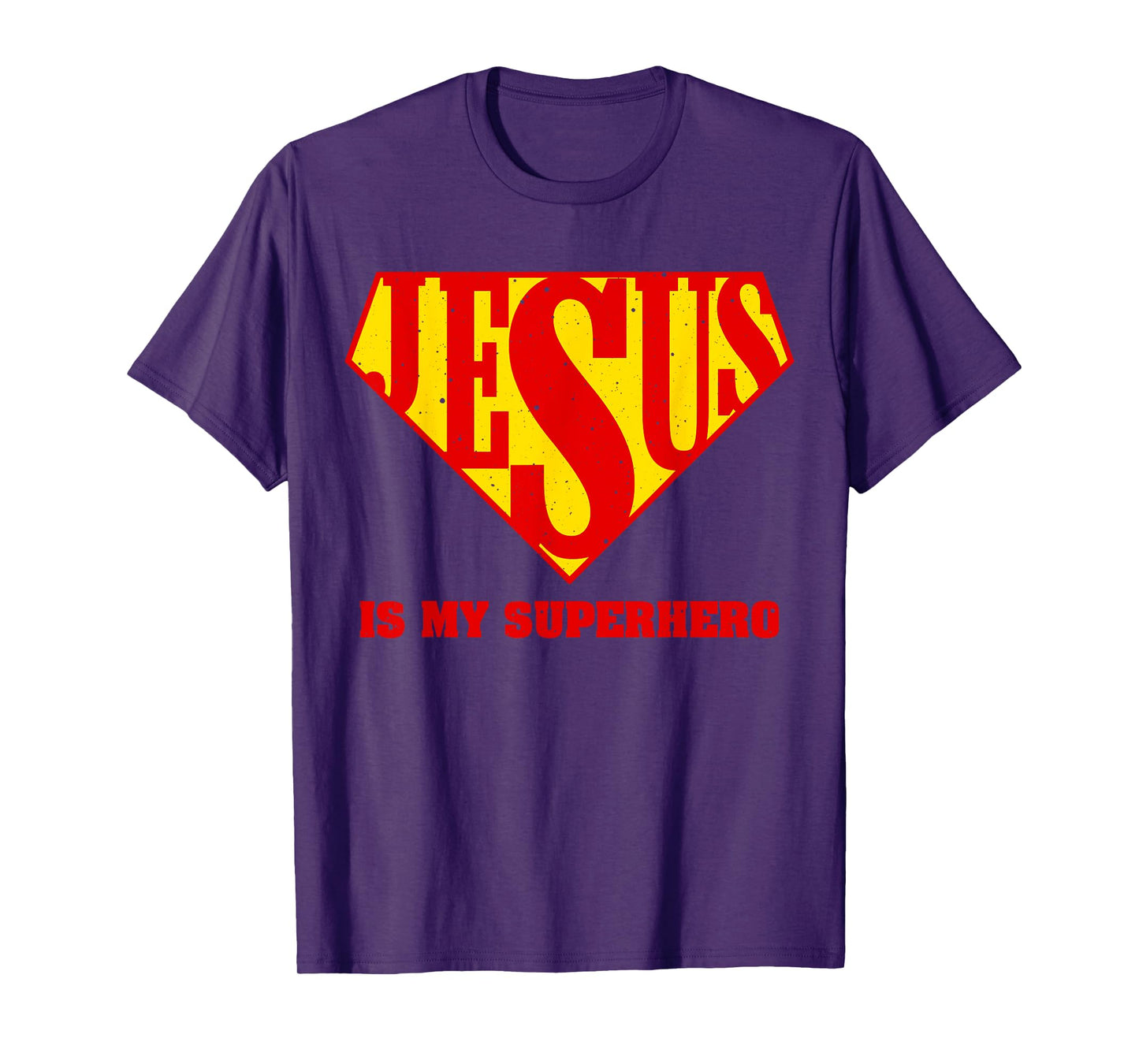 Cute Jesus Design For Boys Men Women Jesus Superhero Faith T-Shirt