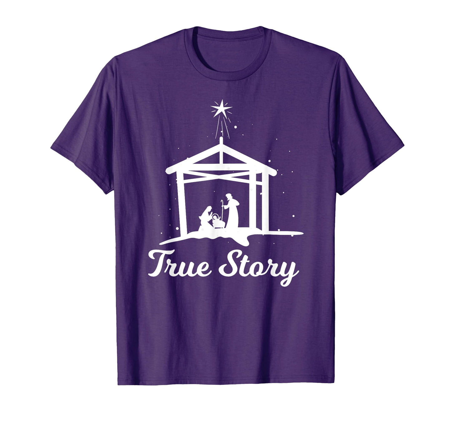 True Story - Christmas Advent Nativity Scene North Star T-Shirt