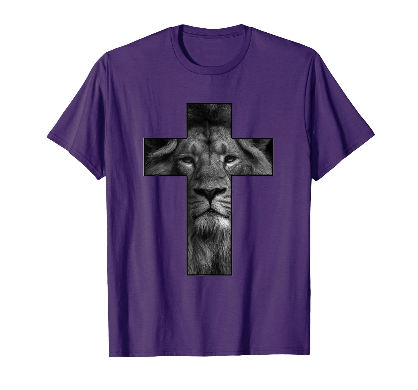 T-shirt Jesus Cross With Lion Face, Faith In God T-Shirt