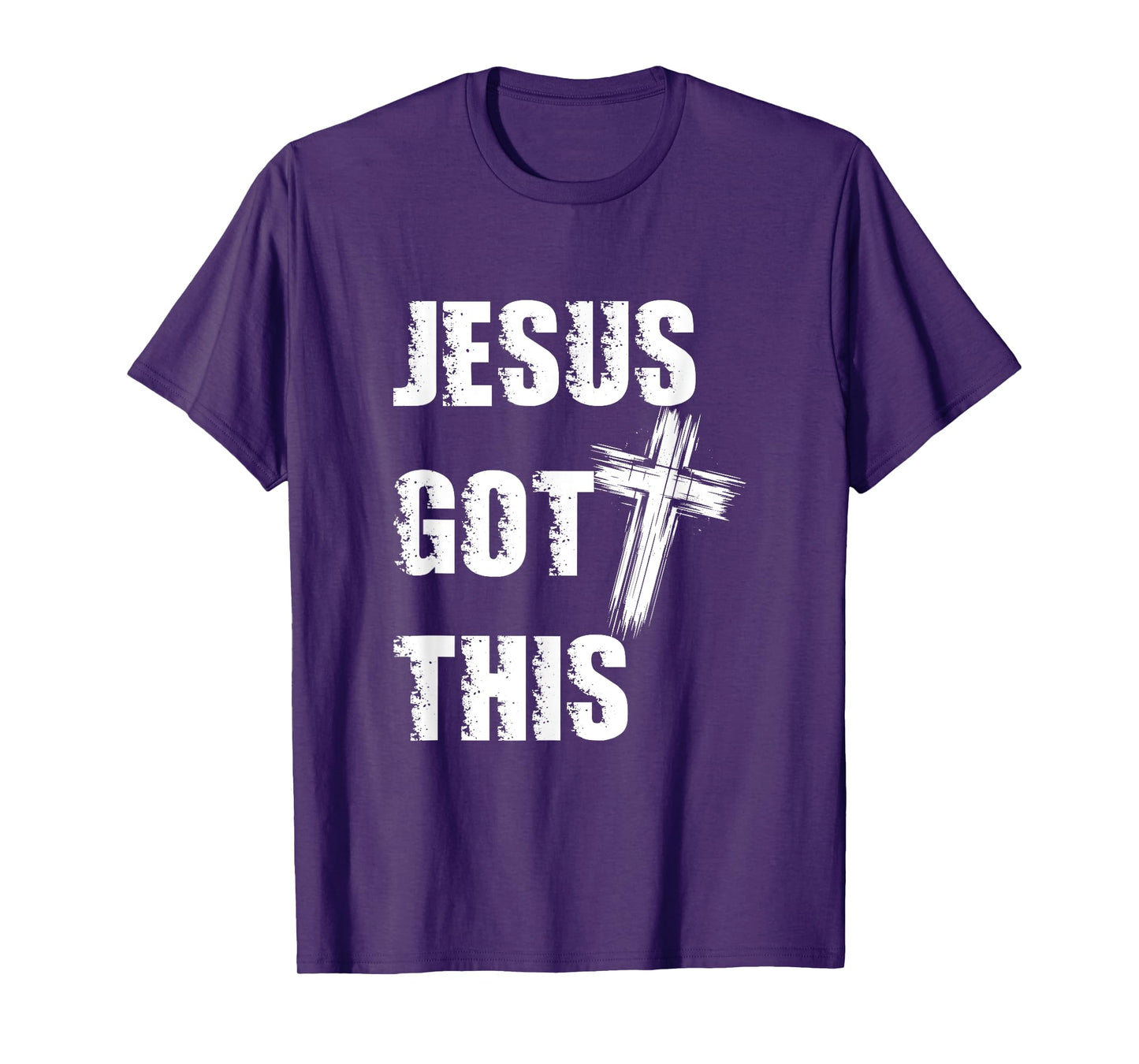 Jesus Got This Distressed Cross Faith Over Fear Christian T-Shirt