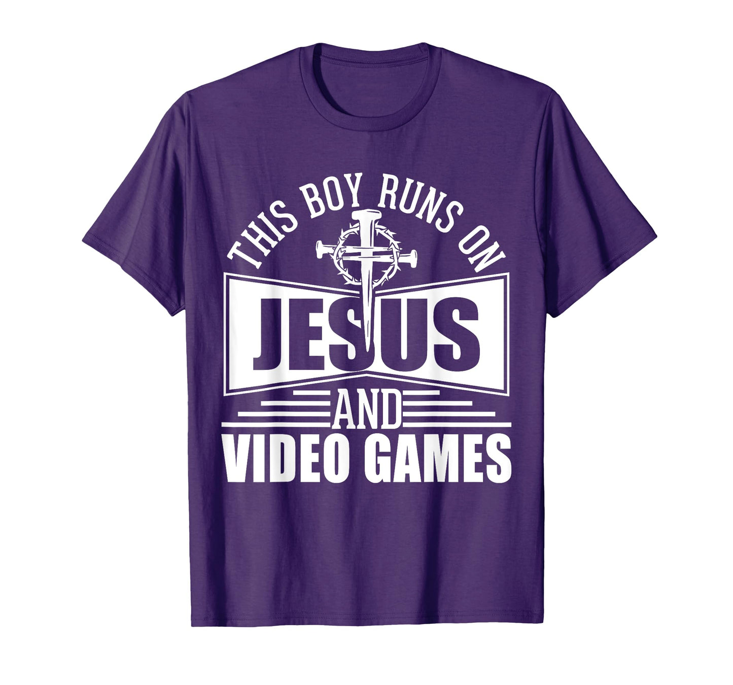 This Boy Runs On Jesus And Video Games T-Shirt