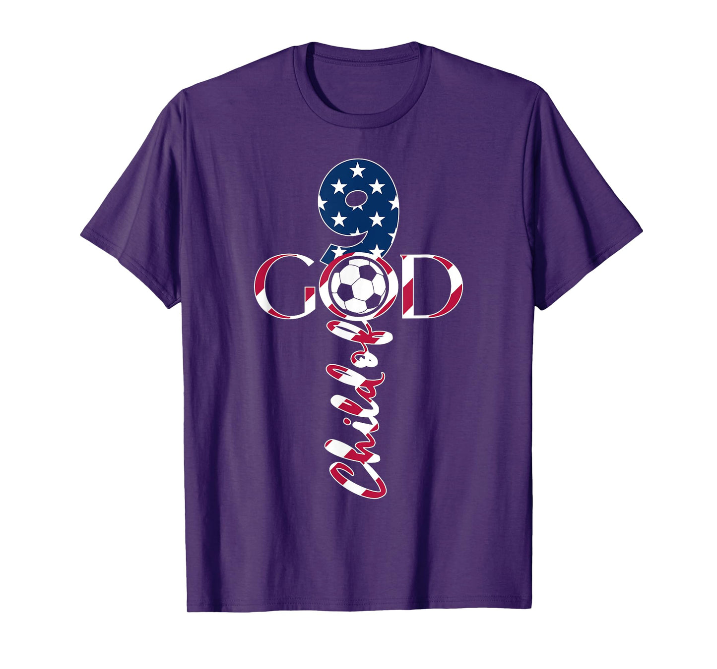 JESUS 9 YEARS CHILD OF GOD SOCCER 9TH BIRTHDAY T-Shirt