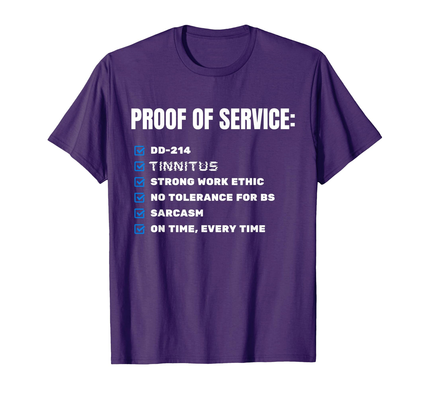 Proud Army Veteran DD214 Tinnitus Military Humor Design T-Shirt