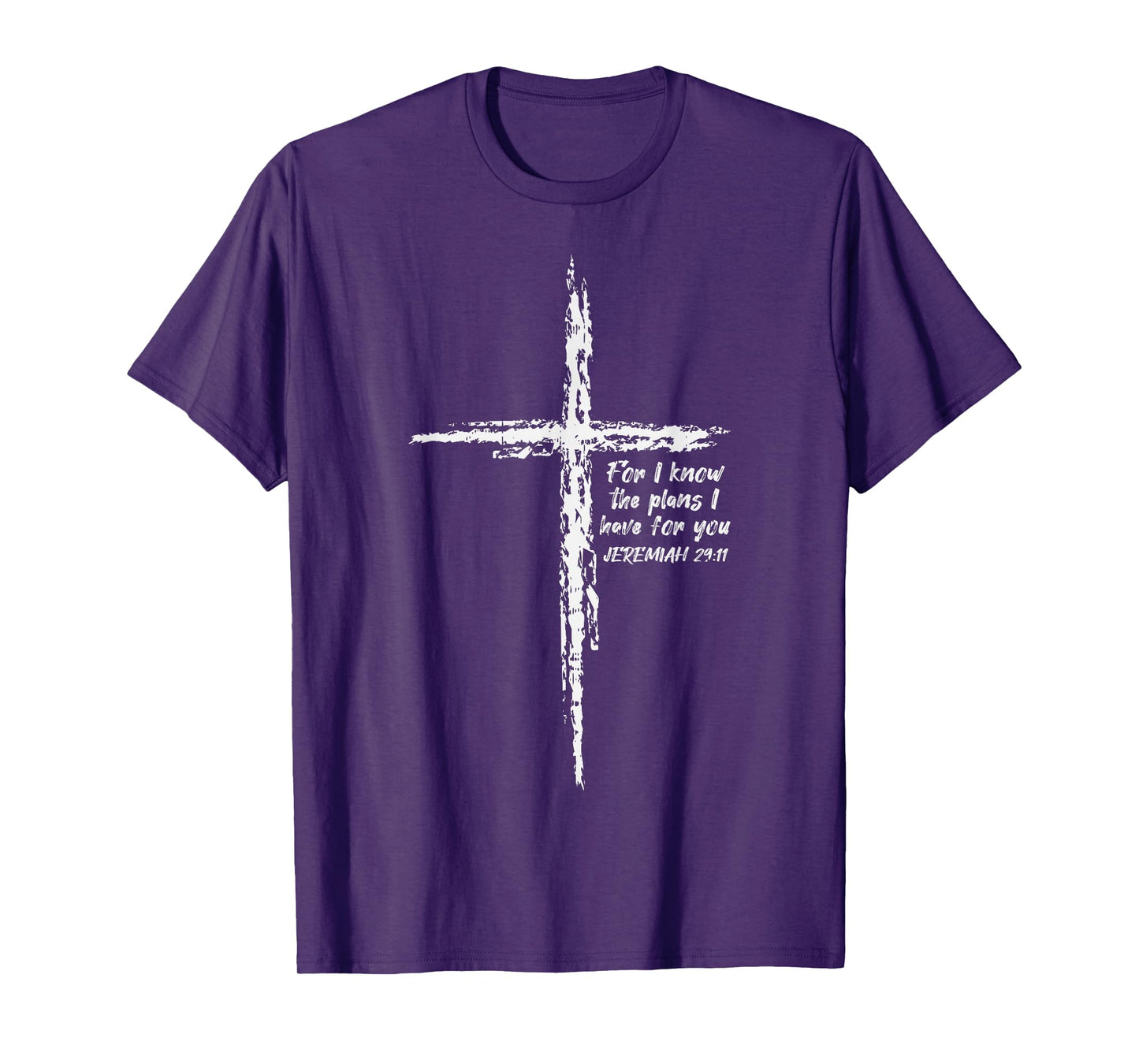 Cross I Know The Plans Verse Bible Jesus God Christian Gift T-Shirt