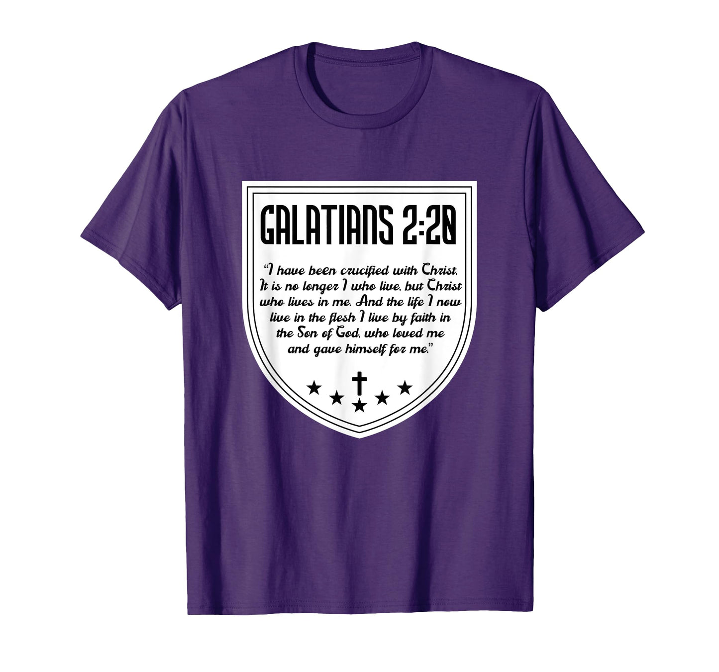 Galatians 2:20 Saint Paul Bible Verse Jesus Christ Christian T-Shirt