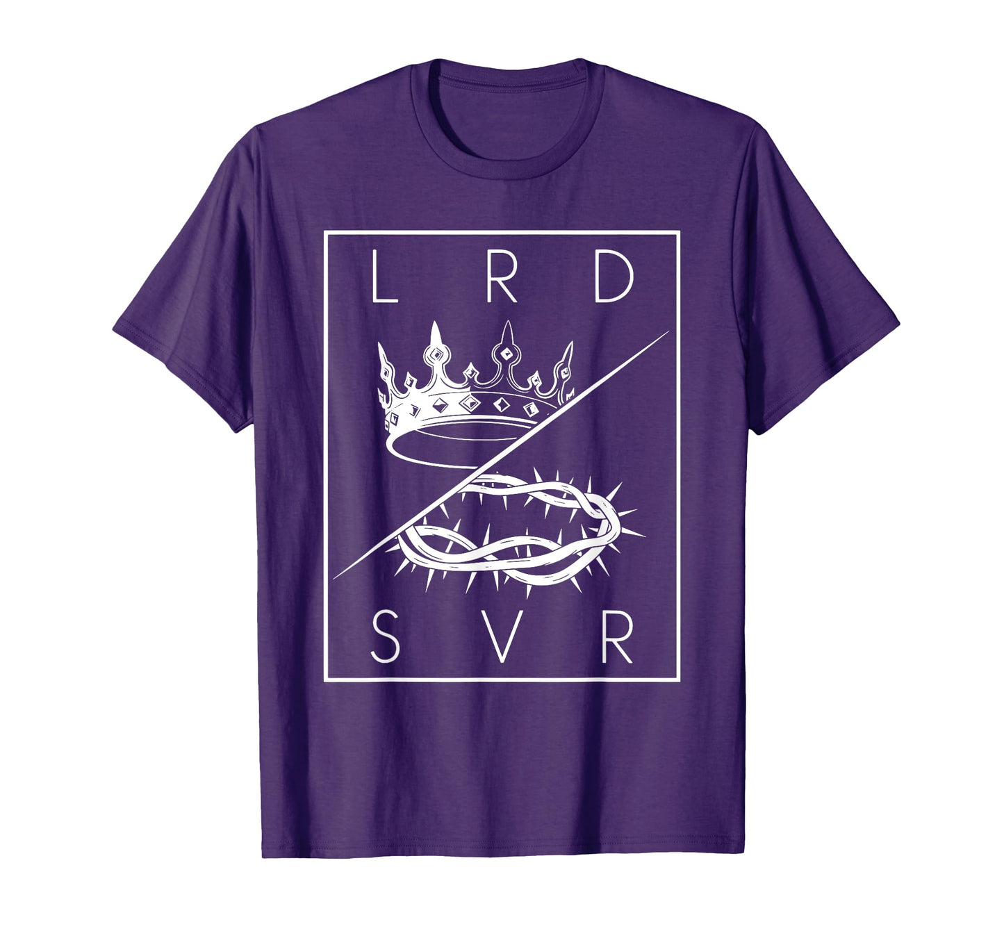 Crown Thorn Monochrome LRD SVR Symbolic Religious Art T-Shirt