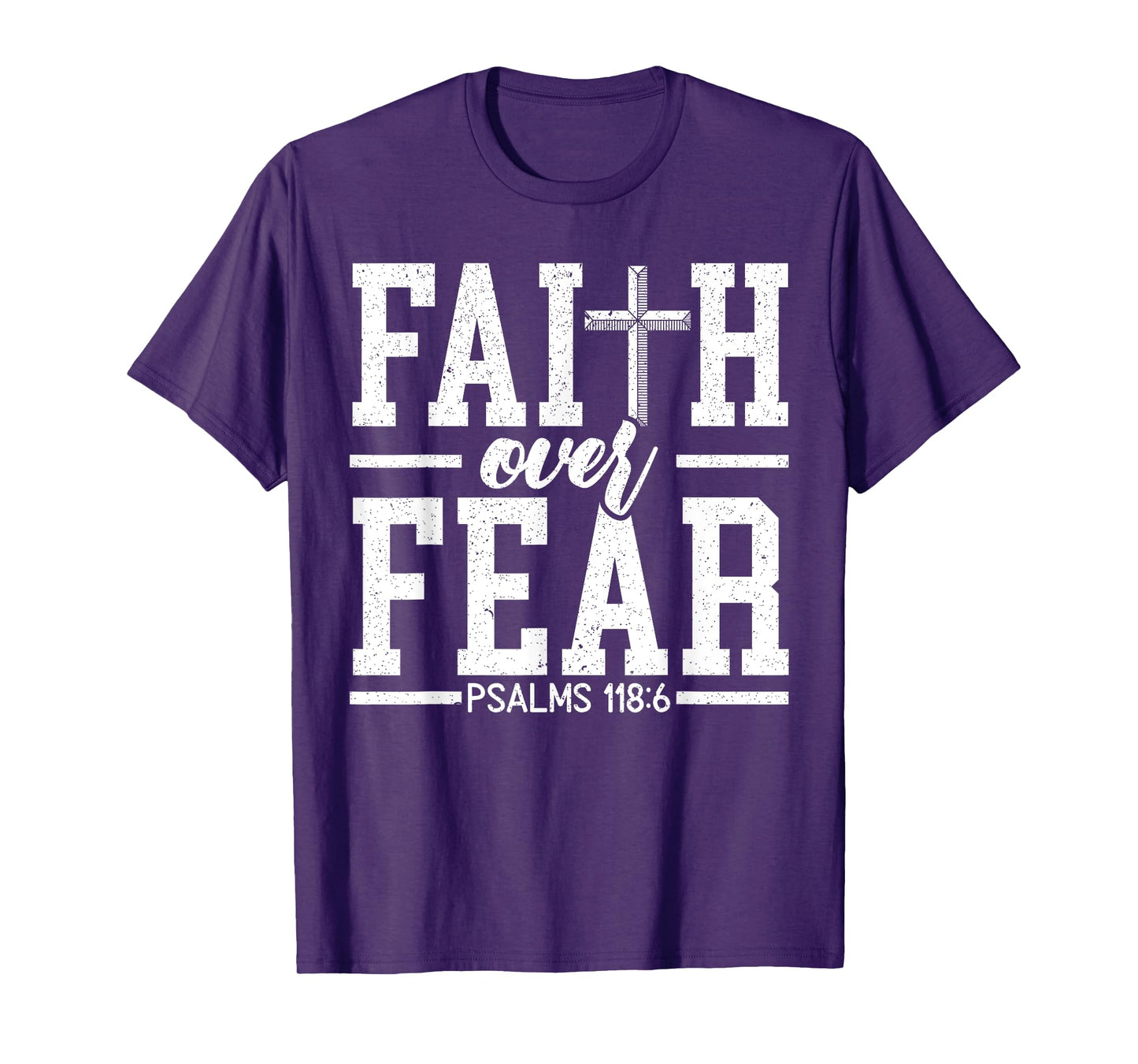 Faith Over Fear Christ Religious Pastor Christian Believer T-Shirt