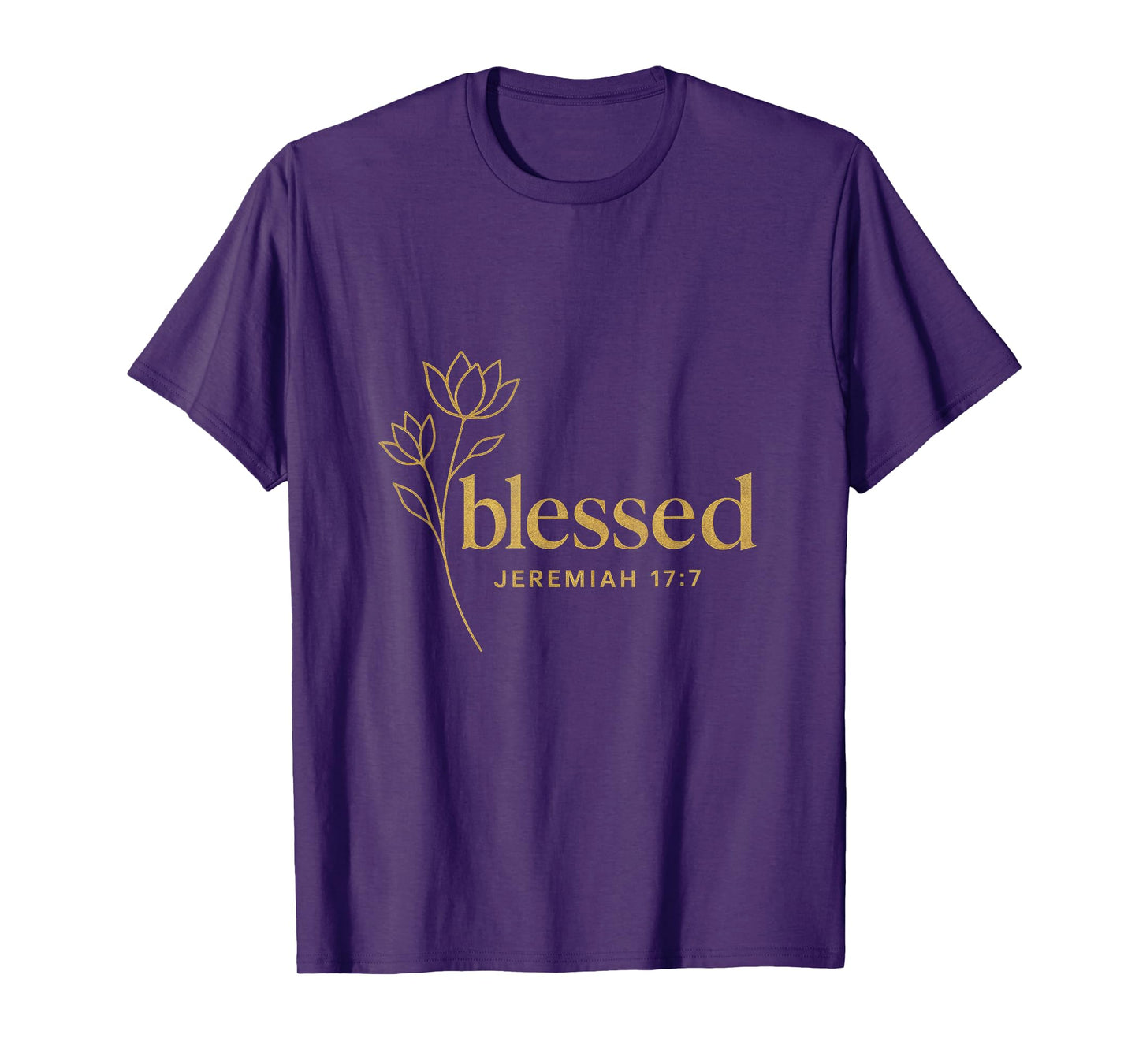Blessed Jeremiah 17:7 - Christian Inspirational Retro T-Shirt