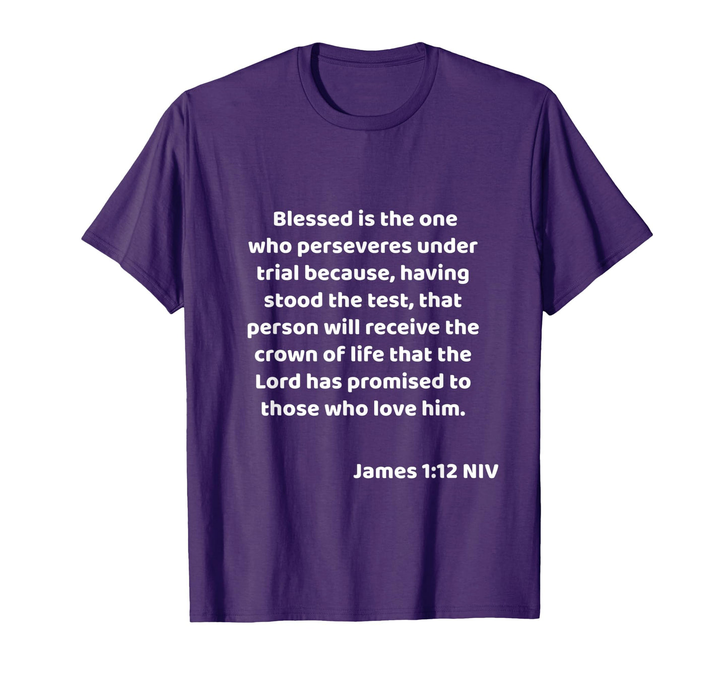 James 1:12 Bible Quote / Verse Christian Life Gift idea T-Shirt