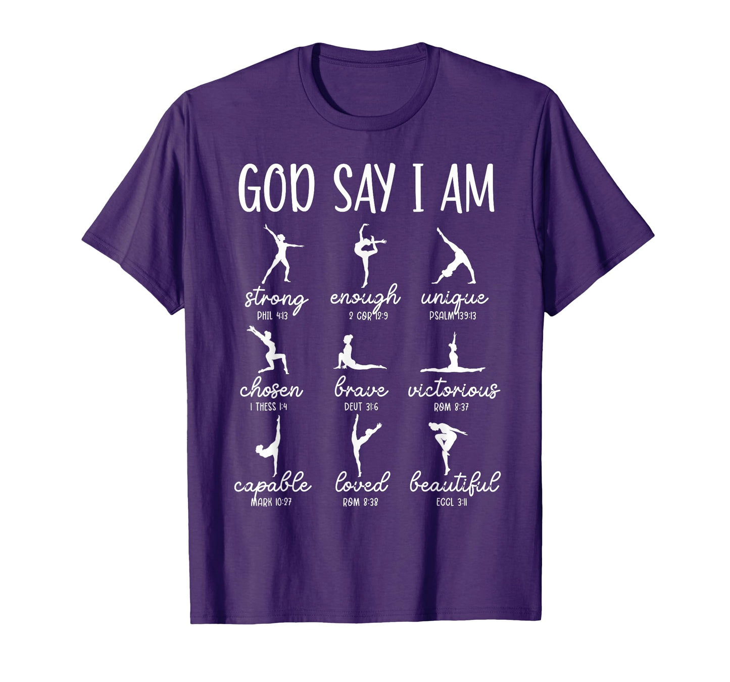 God Says I Am Bible Verse Religious Ballet Dancer T-Shirt