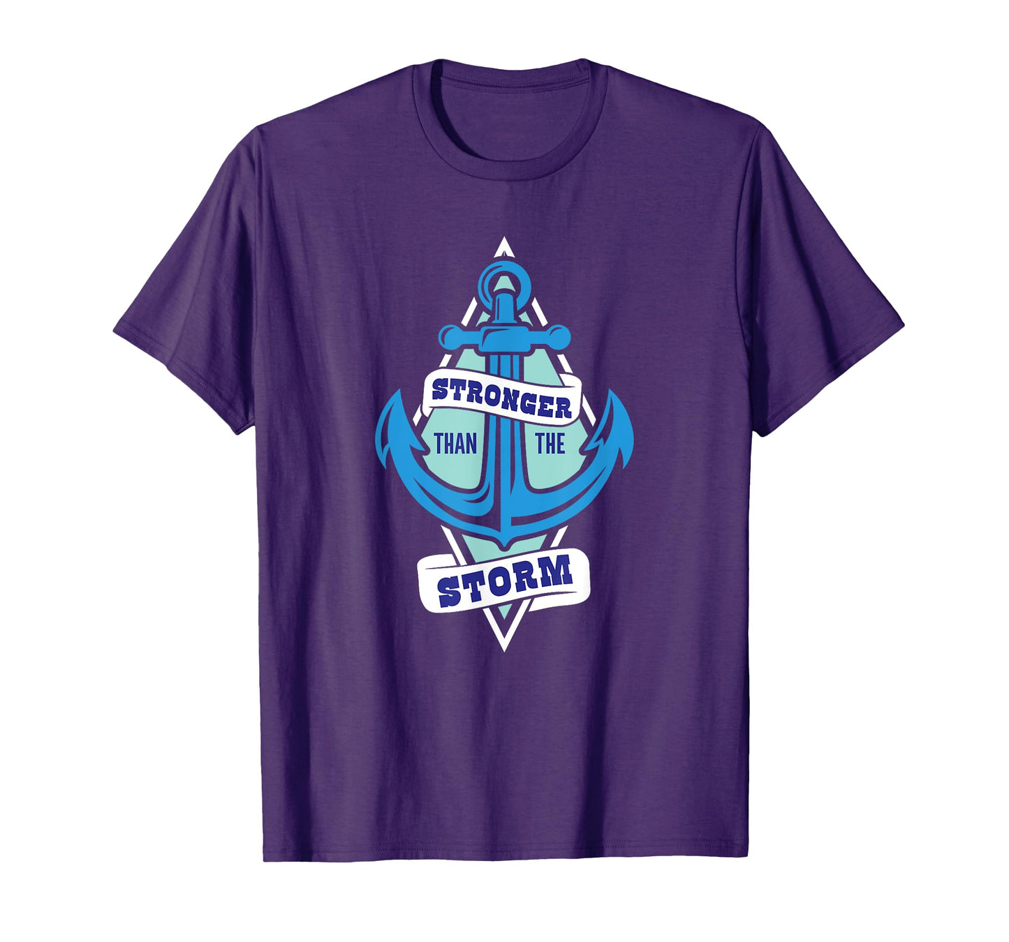 Stronger Than The Storm Christian Faith Nautical T-Shirt