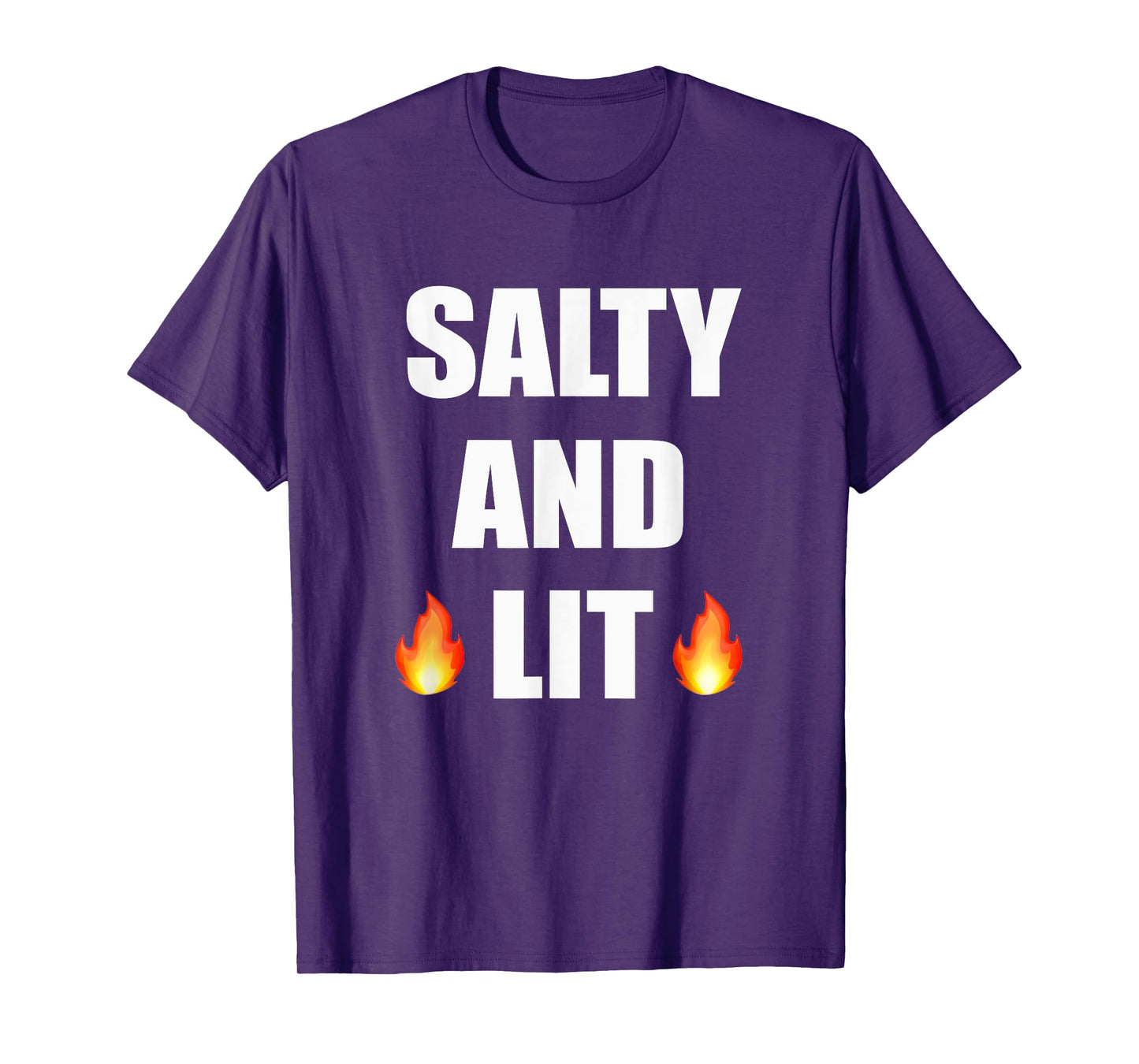 Salty And Lit T Shirt Christian Bold Faith Hope Joy Tee T-Shirt
