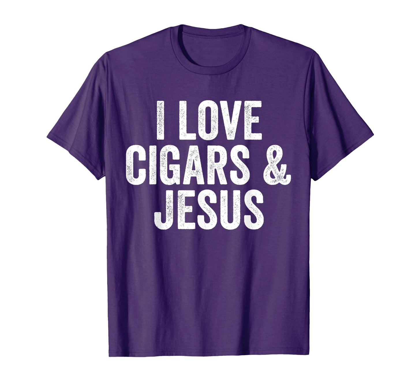 I Love Cigars & Jesus, Cool Christian Smoker Humor T-Shirt
