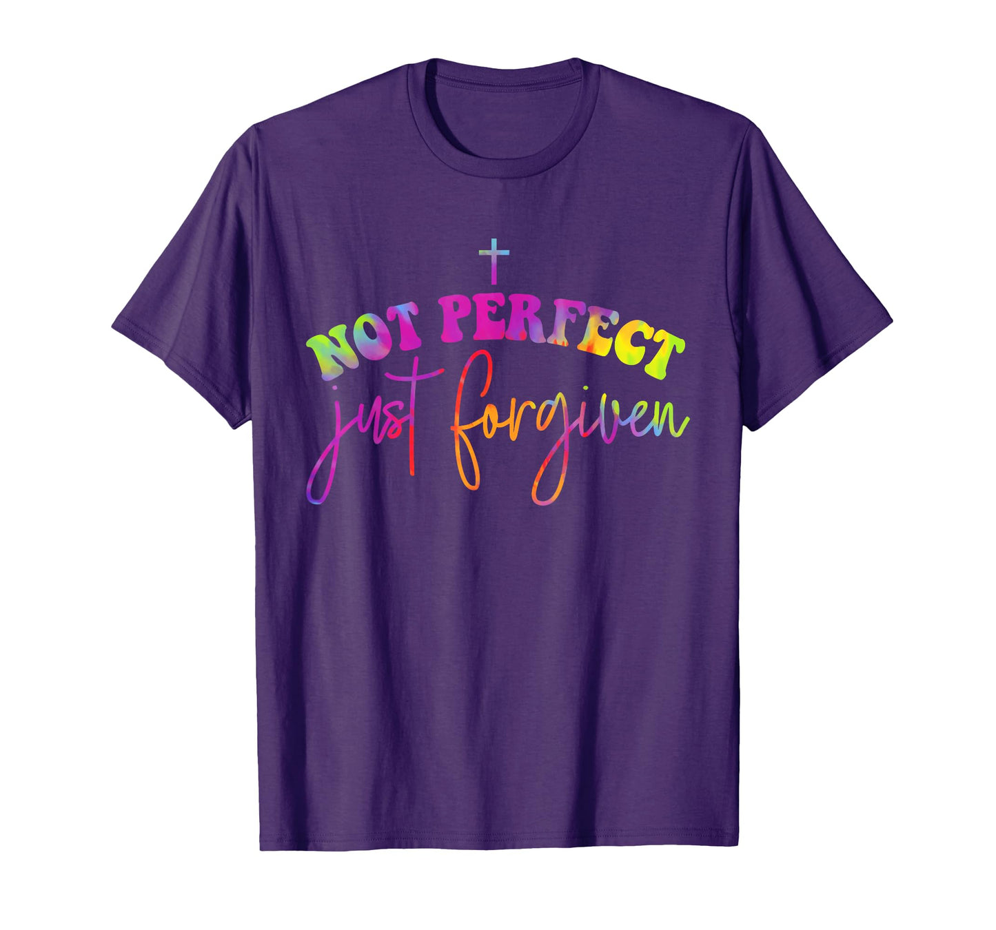Not Perfect Just Forgiven Christian God Jesus Hippie T-Shirt